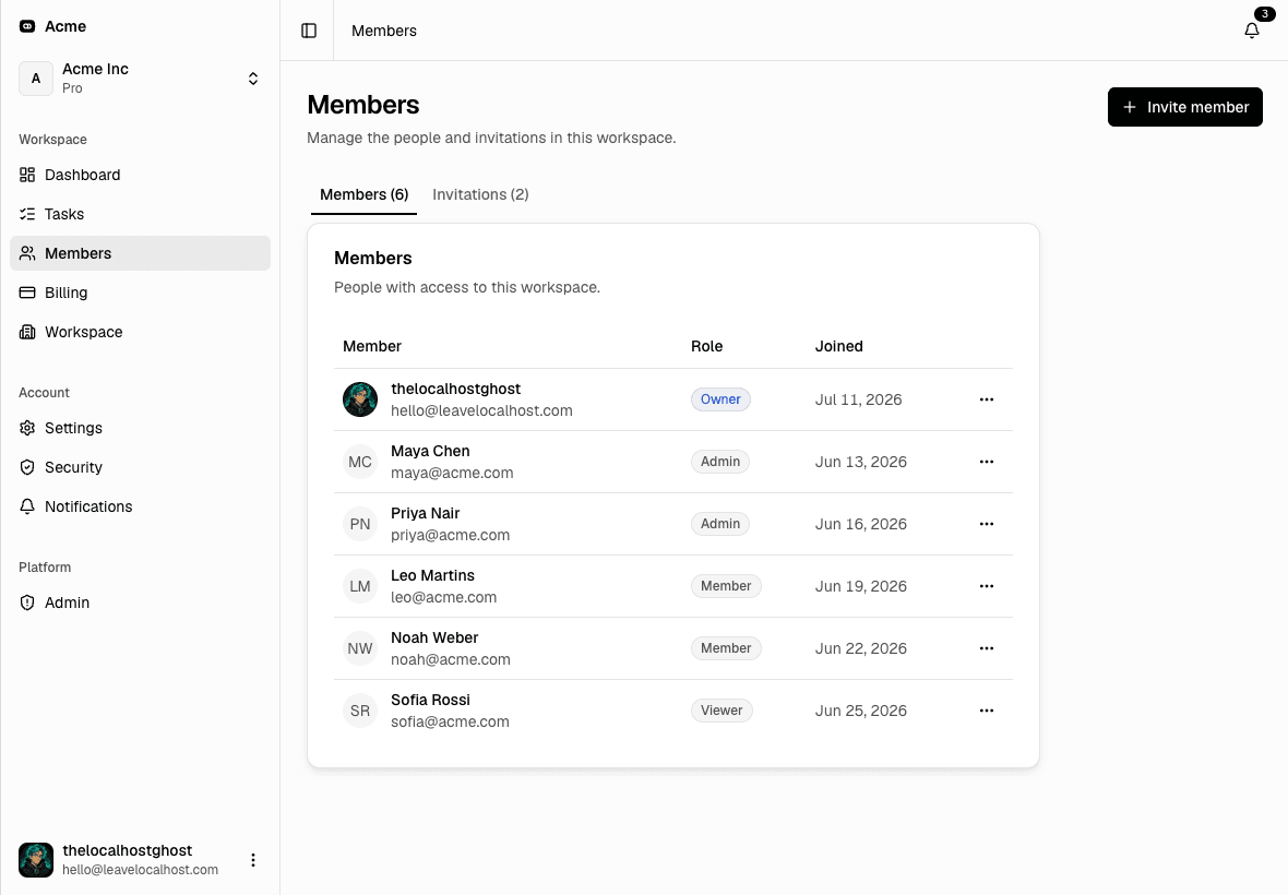 Multi-tenant from the first commit